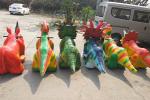 Coin Operated Dinosaur Battery Car Walking Simulation Ride For Amusement Park