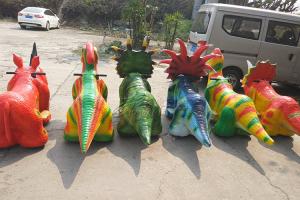 Quality Coin Operated Dinosaur Battery Car Walking Simulation Ride For Amusement Park wholesale