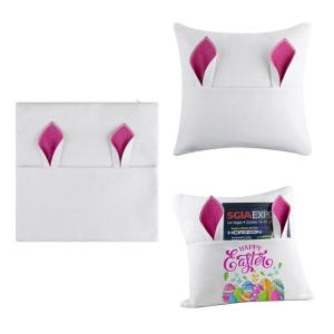 Quality Creative Sublimation Blank Linen Pillow Case With Pocket And Rabbit Ear For Easter Day wholesale