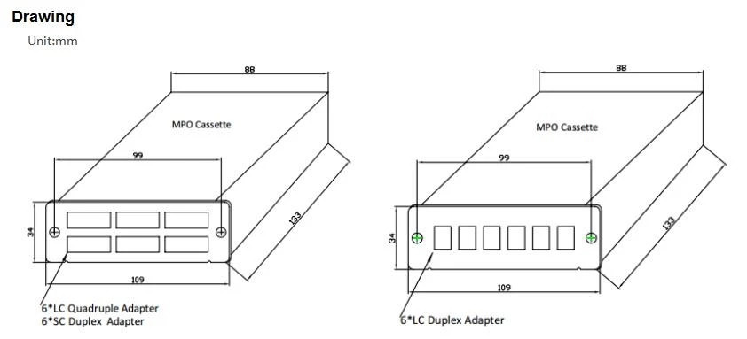 1310nm Network Multimode Duplex MPO MTP Patch Cord