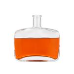 500ml Glass Collar Square Vodka Whisky Bottle Wine Glass Bottle