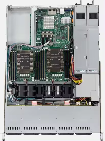 SuperServer SYS-510P-WTR Single Socket 2x 2.5" Drive Bays Network Card AOC-S25G-M2S-0