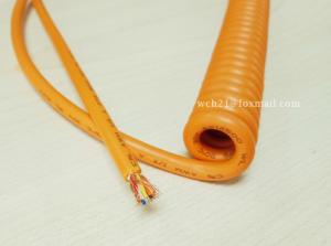Quality UL20255 Cement Equipment TPE Connection Spiral Cable wholesale