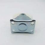 50mm White PP Wheel Plain Bearing Rigid Plate Caster