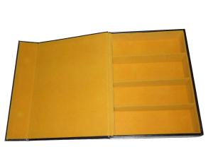 Quality Elegant Black Eyeglass Display Box 4 Pairs Tray Glasses Storage Display Case wholesale