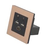 Aluminum alloy brush drawing usb blue tooth hotel room mini media hub