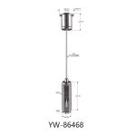 Hexagon Brass Material Gripper 10*32mm Wire Hanging Display Systems YW86468