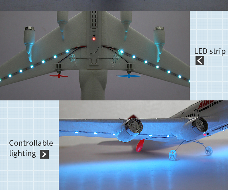 Features Auto Return 2.4 G Durable Styrofoam Airplane 70g Remote Control Model Toy Helicopter A380 Rc Aircraft Plane 110m Box