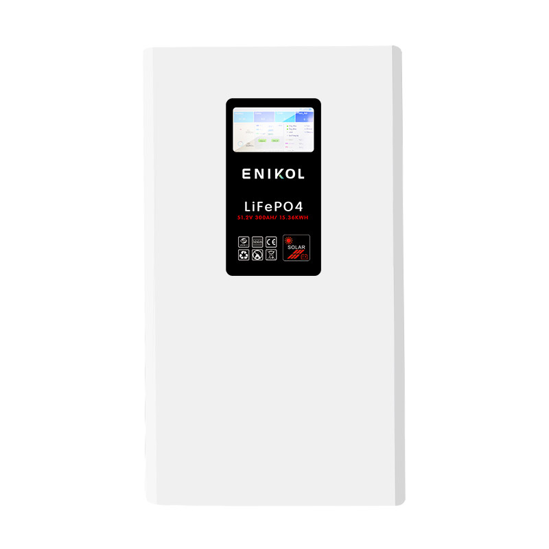 Lifepo4 51.2V 48V 200AH Solar Battery Pack with BMS and Communication Touch Screen