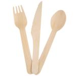 Travel Cutlery Set with Customized Wooden Bamboo Utensils Grade A/AB/B 100/140