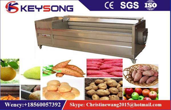 Carrot Peeling Fruit And Vegetable Processing Machinery 380v / 50hz Steady