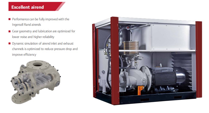 Compact 30KW and 75KW Gardner Denver Oil-Flooded Screw Air Compressor 100% Oil-Free