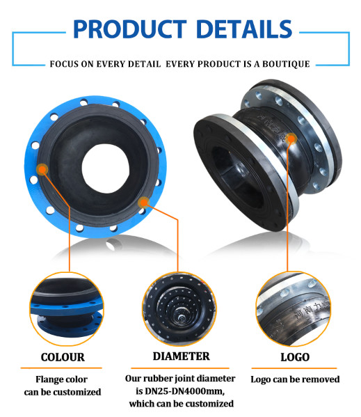 Flexible Rubber Joints Eccentric Reducer ANSI Carbon Steel Flange Epdm Reducing Compensator