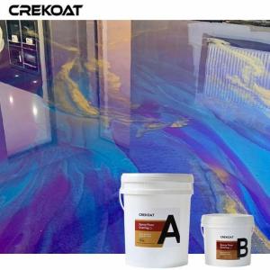 Quality Durable Purple Metallic Epoxy Floor Coating For Residential And Commercial Environments wholesale