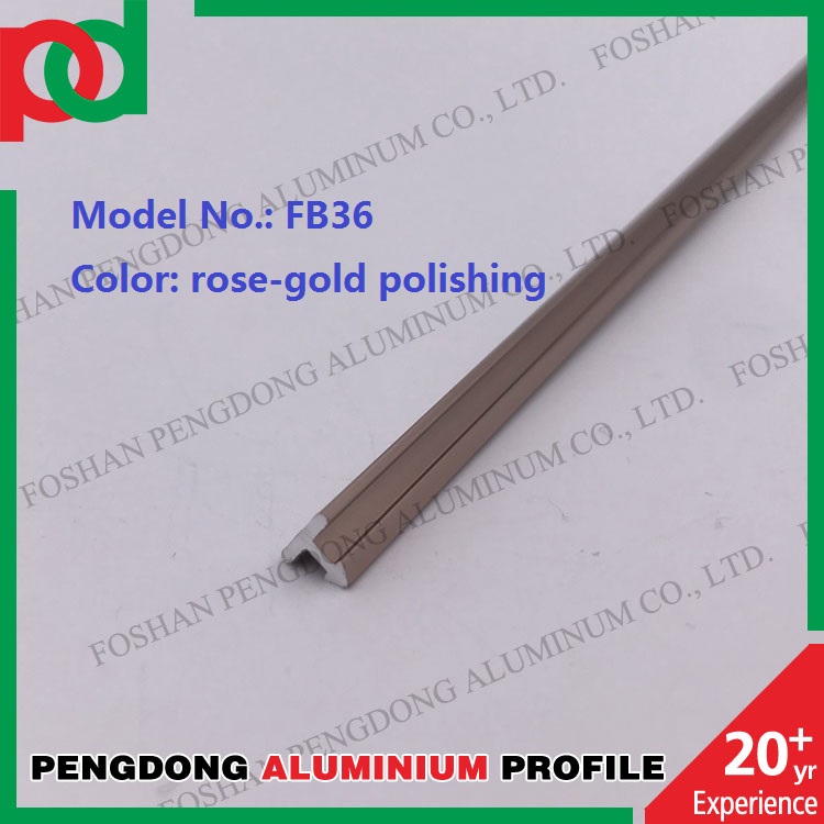 6mm T Shape Aluminum Trim Extrusions Silver anodized Tolerance 0.12mm
