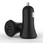 PC ABS 5V2.4A PD18W Dual Port Car Charger