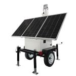 Reliable US Standard Solar Surveillance Trailer With 19ft 20ft Mast