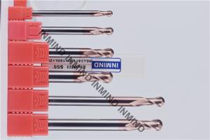 Quality HRC55 Long Shank Ball Nose End Mill 75 mm Length 6 mm Dia H6 Tolerance wholesale