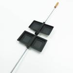 Ergonomic Cast Iron Sandwich Maker Iso9003 Campfire Pie Maker