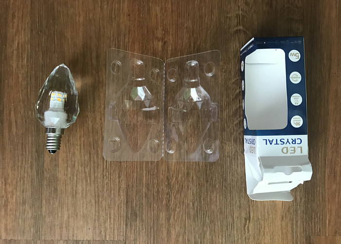 450lm 80ra Crystal Led Candle 220vac Contemporary Style With High Brightness