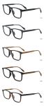 Wood Frame Glasses Men'S Retro Literature Art Handmade Acetate Optical Glasses