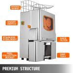 Commercial Orange Juice Machine High Juice Yield Safety Cut Off Switch 4 to 7