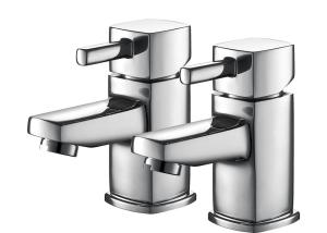 Quality Kitchen Bathroom Mixer Faucet Hot Cold Water Lever Basin Taps Pair T8185 wholesale