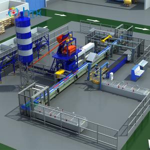Quality Stacked Stone Concrete Sleepers Machine Artificial Stone Production Line Wet Cast Machinery wholesale