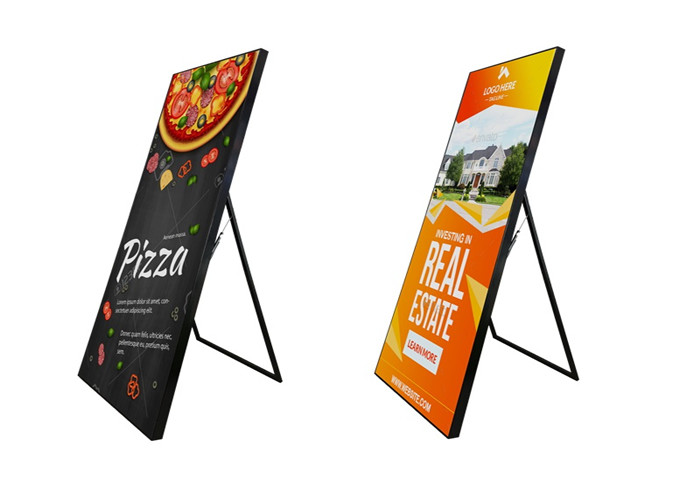 Portable P3mm Floor Stand LED Poster Display Advertising Screen 576*1920mm