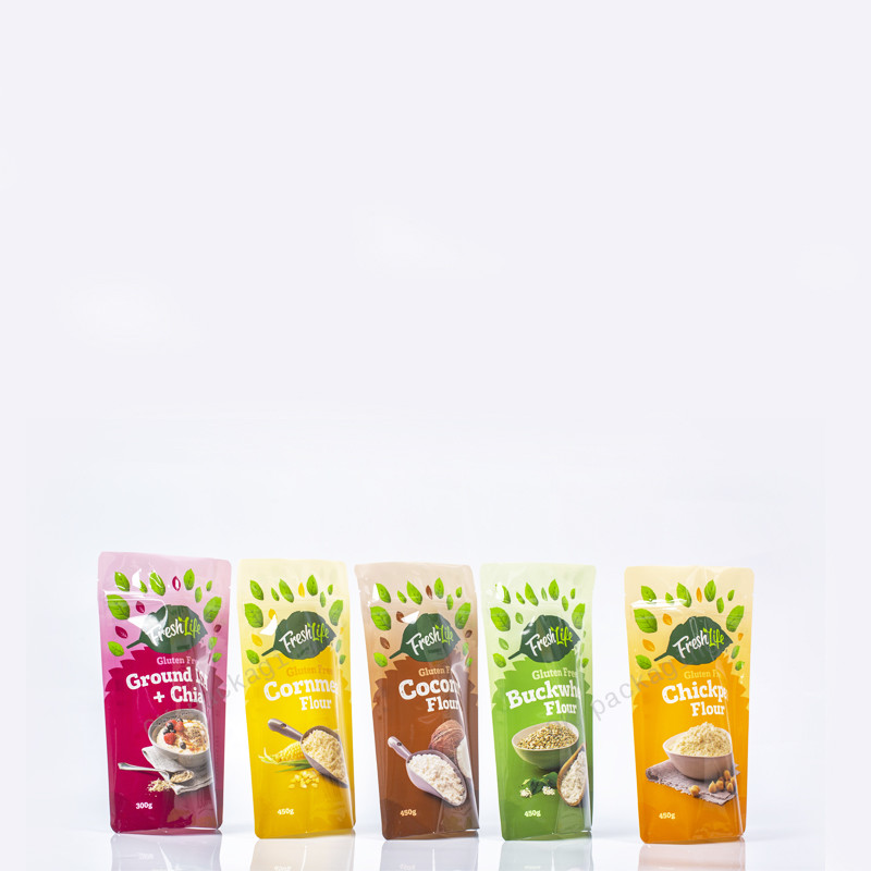 Rice 100 Microns Food Packaging Pouch With Zipper PET