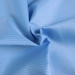 Quality Cleanroom 75D*75D 2.5mm Grid Fabric With 98% Polyester 2% Conductive Filament wholesale