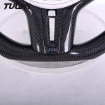 G20 G30 G28 Bmw Carbon Fiber Steering Wheel White Perforated Leather LED