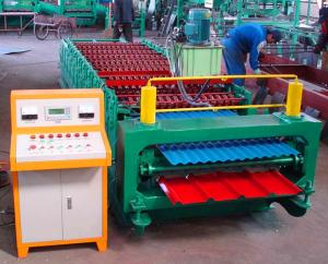 Quality Double Layer Corrugated Colored Steel Profile Metal Roofing Sheet Tile Making Machine wholesale
