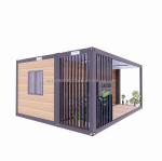 Customized Color 20ft Wooden House with Luxurious Garden Studio Flat Package