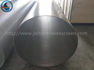 Quality Automatic Back Wash Drum Screen , OD 600 MM Wire Wrap Screen Mesh wholesale