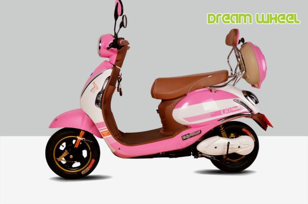60V 500W Pedal Assisted Electric Scooter 14" 45km/H Brushless Motor Moped