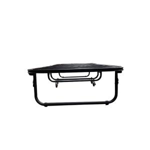 Quality Mail Packing Hotel Single Bed Mattress Metal Foundation Folding Bed Frame with Wheels wholesale