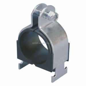 China Copper Rubber Lined Pipe Clamps Galvanized Steel Wall Mount on sale