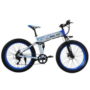 Quality 26 Inch Fat Tyre Electric Folding Bike 7 Speed Multi Color Aluminum Alloy Frame wholesale