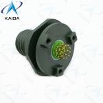 8D Series 500 Cycles Receptacle Short PCB Tail. 8D8711C11W35PN Olive Green