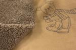 Brown bear 400gsm 160cm Bonded Fleece Fabric 100% PU Bonded Sherpa Fleece