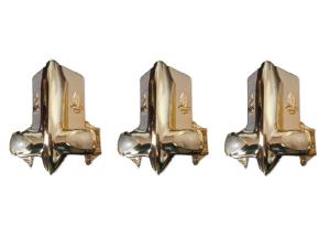 Quality Plastic Injection Molding Coffin Accessories , Gold - Plating Funeral Accessories With Steel Bar wholesale