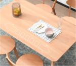 Modern Dining Room Solid Wood Table Rectangle Shaped Simple Design