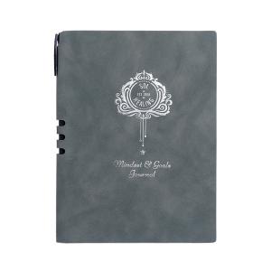 Quality Custom Logo Hardcover Business Notebook with PU Leather Cover and 100 Sheets Notepad wholesale