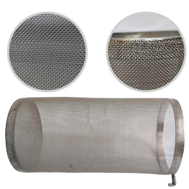 SS304 Home Beer Brewing Basket Filter Tube Anti Corrosion Food Grade