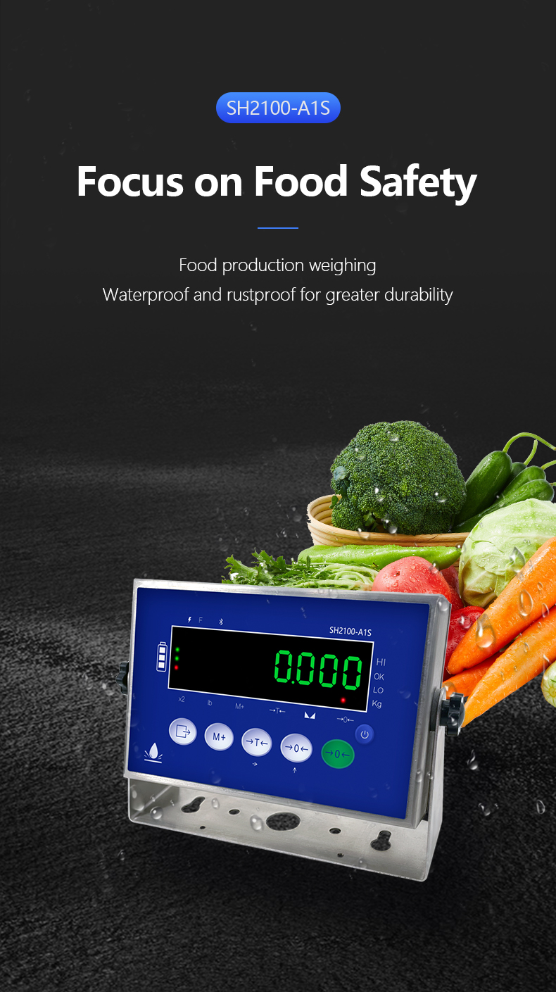 SOHE A1S 304 Stainless Steels Waterproof Scale Weight Indicator with LED Display