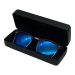 Rectangular Black Oem Labels Hard Leather Glasses Case Personalised
