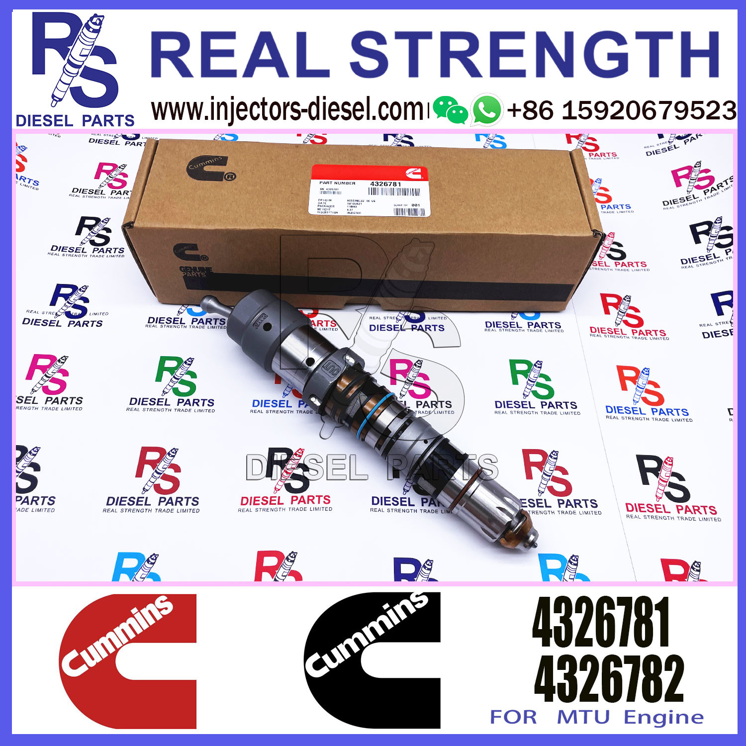 Diesel Common Rail Fuel Injector 4088416 4087893 4001813 4088428 4088427 4326781 4326780