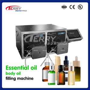 Quality Essential Oil Bottling Equipment 2 Head Liquid Filling Machine 1500Kg wholesale