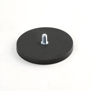 Quality Decoiling Rubber Coated Magnet With External Stud 22mm 43mm 66mm 88mm wholesale